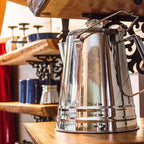 GSI Outdoors Percolator Coffee Pot I Glacier Stainless Steel Ultra-Rugged for Brewing Coffee Over Stove and Fire | Ideal for Group Camping, 8 Cup