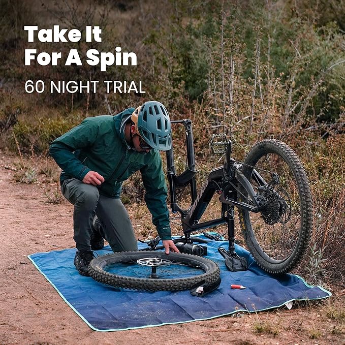 Rumpl Everywhere Mat | Lightweight Ground Cover for Hiking, Camping, Traveling, Picnics | 52" x 75" | Geo