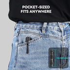 M70 EDC Flashlight 1100 Lumens, USB-C Rechargeable Pocket Light with Clip, 5 Modes Compact LED Light for Camping, Hiking, Emergency (Black)