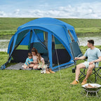 Tents for Camping 6/8/10 Person Camping Tent with Screen Porch, Weatherproof Large Cabin Tent with Rainfly and Carry Bag, Family Tent for Outdoor Camping and Backyard