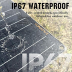 SUNAPEX 5W 12V Solar Panel Battery Charger Maintainer, Portable Waterproof Solar Trickle Charger with Built-in Charge Controller, Cig Plug, Alligator Clips, O-Rings for Car, Truck,Tractor, Boat, etc