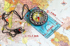 TurnOnSport Orienteering Compass - Advanced Scout Compass for Hiking, Camping, and Backpacking - Best Survival Gifts for Kids