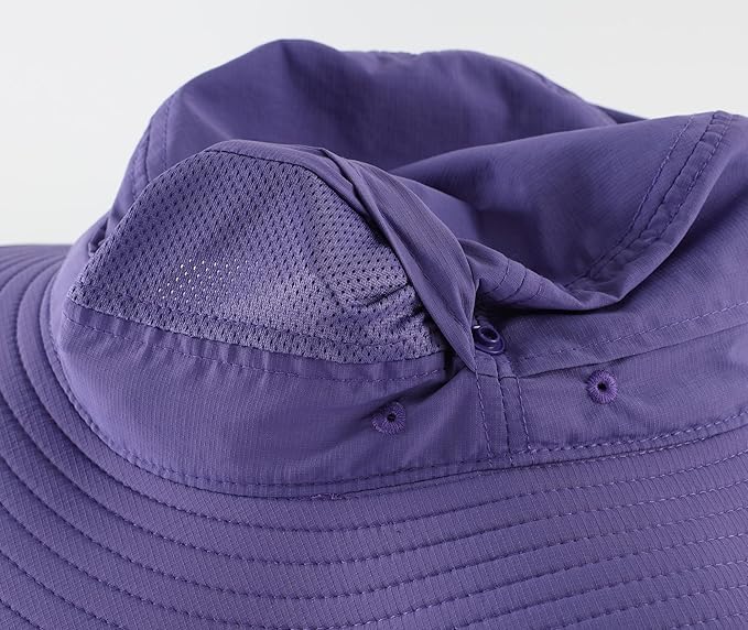Connectyle Sun Hat for Men Women Outdoor UV Protection Safari Hat for Fishing Hiking Gardening Breathable Cowboy Hat UPF50