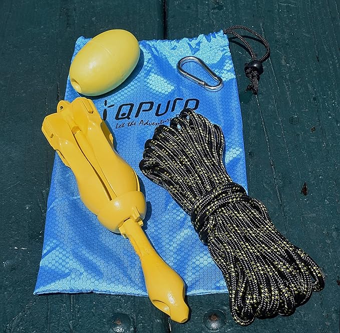 Marine Anchor Kit - 3.5 lb Grapnel Anchor, Kayak Anchor, Folding Anchor - Ideal for Kayak Fishing, Paddle Boards (SUP), PWC, Jet Ski's, Small Boats