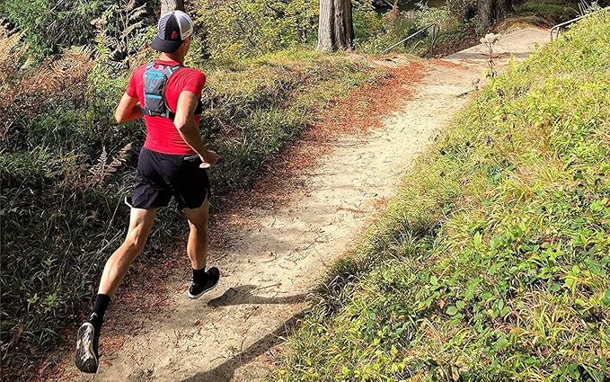 Minimalist Running Pack - Running Backpack Phone Holder, Storage, Thoracic Belt - Carry Personal Items - Running Gear For Men & Women - Lightweight running water backpack