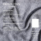 Military Style Wool Blanket – Cushioned, Breathable, Durable, Warm & Washable – Double-Stitched Border – Great for Camping, Outdoor, First Aid, Travel, Car – Fire-Resistant – 64"x90" 4.5lb (Gray)