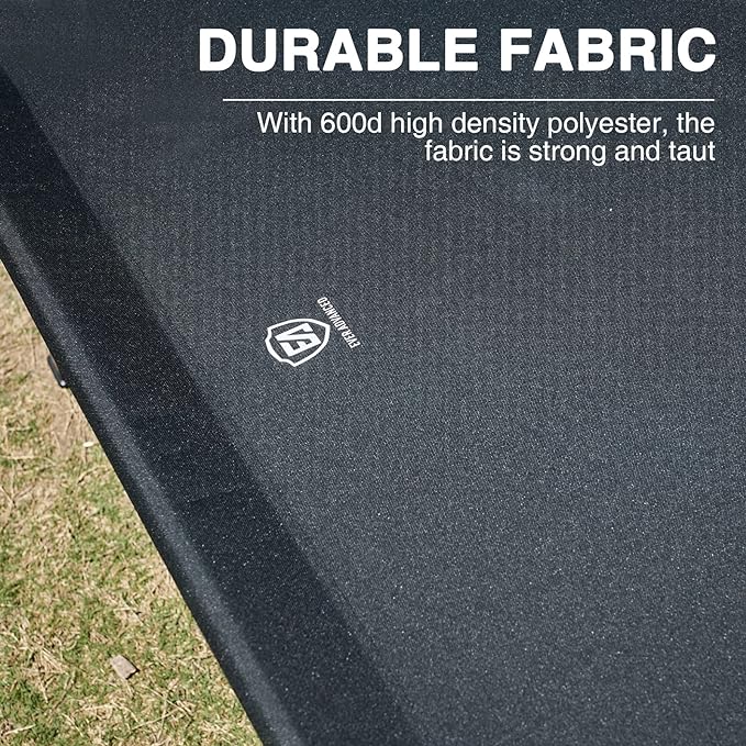 EVER ADVANCED Extra Wide Camping Cot for Adults Oversized XXL Sleeping Cots Folding Cot Bed with Carry Bag, 84.3" L x 41.9" W, Support to 550 lbs