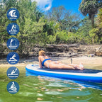 FunWater Stand Up Paddle Board Ultra-Light Inflatable Paddleboard with SUP Accessories for Adults & Youth of All Skill Levels