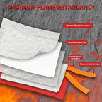 Home Emergency Fire Blankets, (39.3 * 39.3”) 1PACK Fire Blanket for Kitchen, Fireproof Fiberglass Fire Safety Blanket.