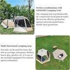 Tent Footprint, 210D Oxford Cloth Camping Tent Tarp, PU 3000 Waterproof Ground Sheet Mat for Tent, Backpacking, Hiking, Beach