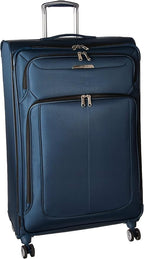 Samsonite Solyte DLX Softside Expandable Luggage with Spinner Wheels, Mediterranean Blue, Checked-Large 29-Inch