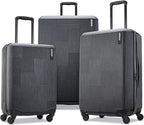 American Tourister Stratum XLT Expandable Hardside Luggage with Spinner Wheels, Jet Black, Carry-On 21-Inch
