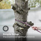 Durable Hammock 500 lb Capacity, Nylon Camping Hammock Chair - Double or Single Sizes w/Tree Straps and Attached Carry Bag - Portable for Travel/Backpacking/Beach/Backyard (Large, Fuchsia & Sky Blue)