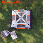 3/4 Person/6 Person Camping Tent Fast Cabin Tent with Instant Setup Tent, Weatherproof Tent Easy Quick Set Up & Pop Up in 60 Seconds with Rainfly Backpack for Family Camping,Upgraded Ventilation