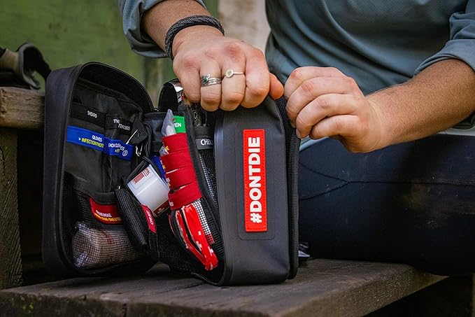 Uncharted Supply Co. First Aid Plus – Waterproof First Aid & Survival Kit with Rip-Away MOLLE Backer – Packed with Medical Supplies & Tools for Trucks, Boats, ATVs, and Outdoor Emergencies