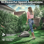 Portable Waist Fan, 20000mAh Battery Operated, Clip On Belt & Rechargeable, 10 Speeds 16000RPM Strong Airflow, Max 40H Working Time, Personal Shirt Fan for Outdoor Jobsite Camping Travel