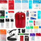 MY MEDIC MyFAK PRO Ifak First Aid Kit - 140 Life Saving Trauma and Medical Items - HSA FSA Home Medical Kit for Camping or Car - Red