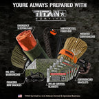 TITANSurvival Emergency Sleeping Bags for Survival 36” x 78” - 90% Heat Retention, 41% Thicker & Waterproof - Durable Survival Sleeping Bag for Cold Weather Camping - Thermal Sleeping Bag Outdoor Use