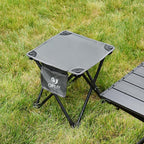 Opliy Camping Stool, Folding Small Chair Portable Camp Stool for Camping Fishing Hiking Gardening and Beach, Camping Seat with Carry Bag (Gray)