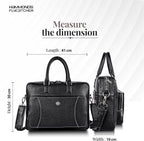 HAMMONDS FLYCATCHER Genuine Leather Laptop Bag for Men, Padded 15.6" Laptop Sleeve, Leather Messenger Bag for Men Briefcases