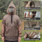 Aventik No-See-Um Mesh Mosquito Jacket Mosquito Pant for Outdoor, Multiple Sizes to Fit Everyone Stay Safe and Cool