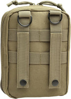 First Aid Molle Pouch - Heavy Duty IFAK Pouch - Empty Medical Pouch Ideal for Military Use EMTs Law Enforcement Camping and Hiking - Med Pouch for Optimal Organization