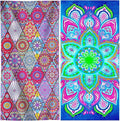 Genovega 2 Packs Oversized Beach Towel Set 36 x 72 in Large Big Pool Camping Swim Clearance Soft Towels Travel Essentials Accessories Must Haves Vacation Adult Gifts Women Men Necessities