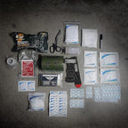 EVERLIT Emergency Trauma Kit, CAT GEN-7 Tourniquet 36" Splint, Military Combat Tactical IFAK for First Aid Response, Gun Shots, Severe Bleeding Control (OD Green)