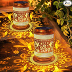 2 Pack Hummingbird Solar Lanterns Outdoor Waterproof Garden Decor, Birthday Gifts for Women Mom Grandma, Metal Hanging Solar Lights for Outside Yard Patio Pathway Backyard