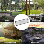 Onlyfire Rectangle X-Marks Fire Pit Cooking Grate, Campfire Grill Grate with Handles Heavy Duty Steel BBQ Grill for Outdoor, 44-Inch