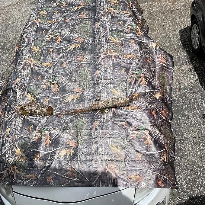 Heavy Duty 11 Mil Tarp Cover Waterproof UV Resistant Tarpaulin Used for Outdoor, Hunting, Camping, Backpacking, Canopy Tent, Ground Tarp, Cover Boat, Motorcycles, Roofs, Wood