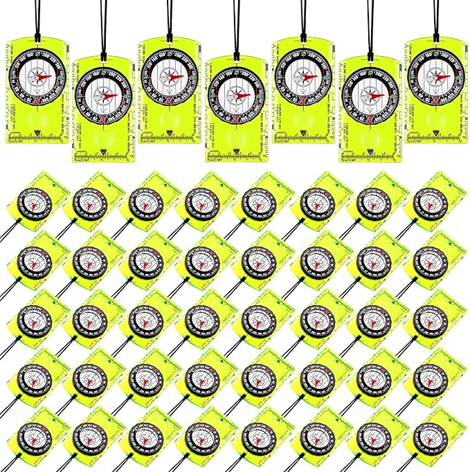 Geiserailie Acrylic Orienteering Compass Hiking Backpacking Map Reading Compass for Navigation and Survival Outdoor Exploring