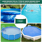2 packs CACSPS pool pillow 4 * 8ft green, SKU240055
