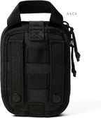 My Medic Sidekick - Camping Hiking and Backpacking First Aid Kit - 70 Items - HSA and FSA Eligible - Small Ifak Great For Travel or Motorcycle - Portable Emergency Kit – Black