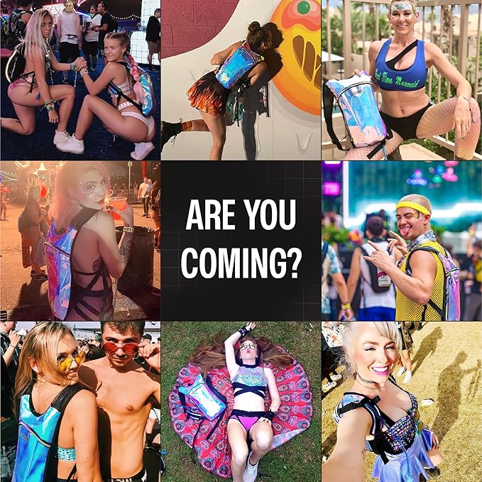 Sojourner Rave Hydration Pack - Hydration Backpack - Hydropack with 2L Bladder - Water Backpack for Festivals, Hiking, Running, Biking and More