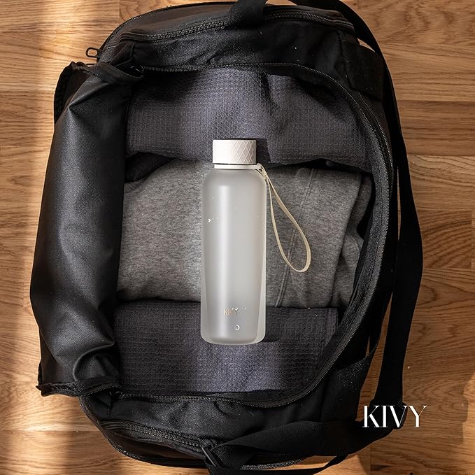 KIVY Slim Water Bottle 22oz [Lightweight & Shatterproof] - Reusable Tritan Water Bottle - Leak Proof Bottle for Women & Men - Water bottle no straw - Dishwasher Safe Water Bottle BPA Free