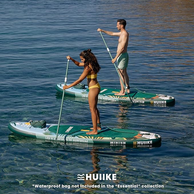 Inflatable Paddle Board for Adults with Accessories Included, Oar, Fins, Pump. Stand Up Paddleboard Great Stability and Resistance. 10’ x 33" x 5.9", Maximum Load 286 lb