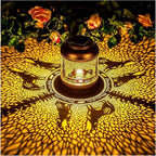 Wolf Solar Lanterns Outdoor Waterproof Hanging Solar Lights Wolf Gifts for Women Men Mom Metal Decorative LED Outdoor Lanterns for Patio, Lawn, Landscape, Garden Decor, Yard Decorations