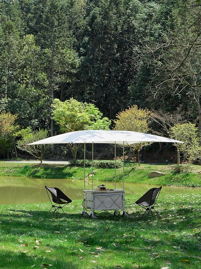 ONEFOREST Camping Chair, Foldable Portable Backpacking Chair for Beach Camp Hiking Outdoor Sport, Black