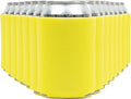 Blank Beer Can Cooler Sleeves (60-Pack) Soft Insulated Beer Can Coolies - HTV Friendly Blank Koolies in Bulk for Beer Cans & Bottles - Coolie Blanks for Vinyl Projects & Wedding Favors (Yellow)