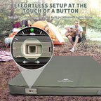 Self Inflating Sleeping Pad with Electric Pump, 4" Ultra-Thick Memory Foam Camping Pad, 40s Fast Inflating Camping Mattress Pad, 4-Season Insulated Camp Sleeping Mat for Outdoor/Travel/Tent (Twin)