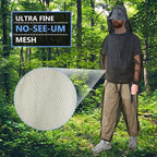 Mosquito Suit - Net Bug Pants & Jacket with Hood - Mesh Bug Suit for Outdoor Protection from Bugs, Flies, Gnats, No-See-Ums & Midges - Mosquito Clothing for Men & Women with Carrybag, M Size