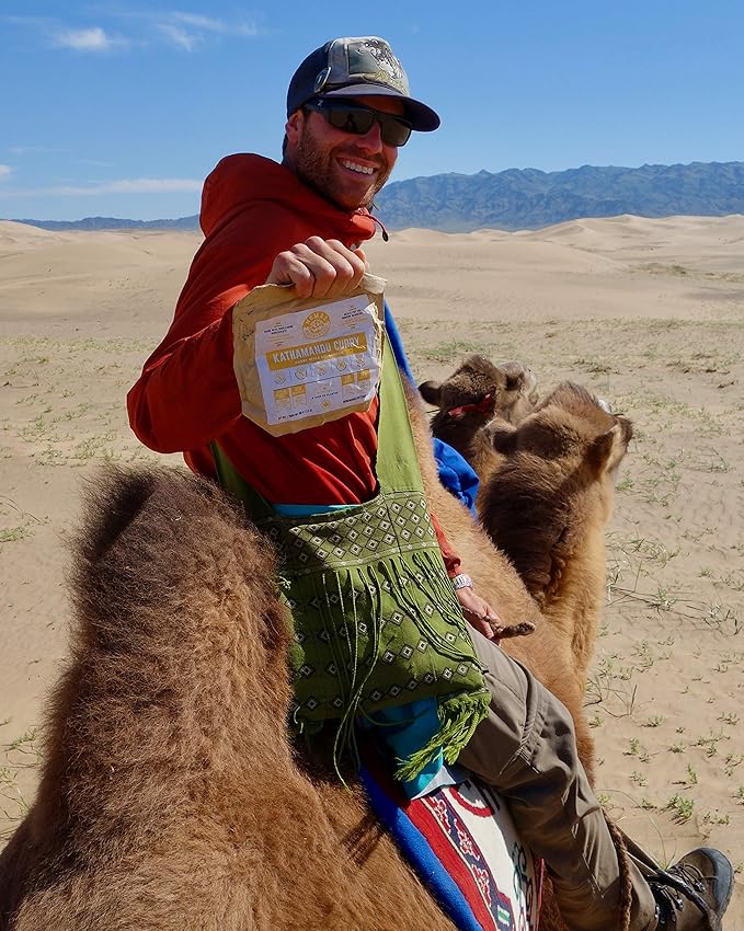 Nomad Nutrition Kathmandu Curry | Instant Freeze Dried Backpacking & Camping Food | Plant-Based, Non-GMO Hiking Meals with High-Energy, Vegan, Gluten-Free | 112g - 1 Pack