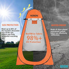 AOSION Privacy Shower Tent,Pop Up Changing Tent,Camp Bathroom Changing Dressing Room,Sun Sunshade Canopy Outdoor Rain Shelter for Camping Hiking Beach Picnic Fishing. (Orange)
