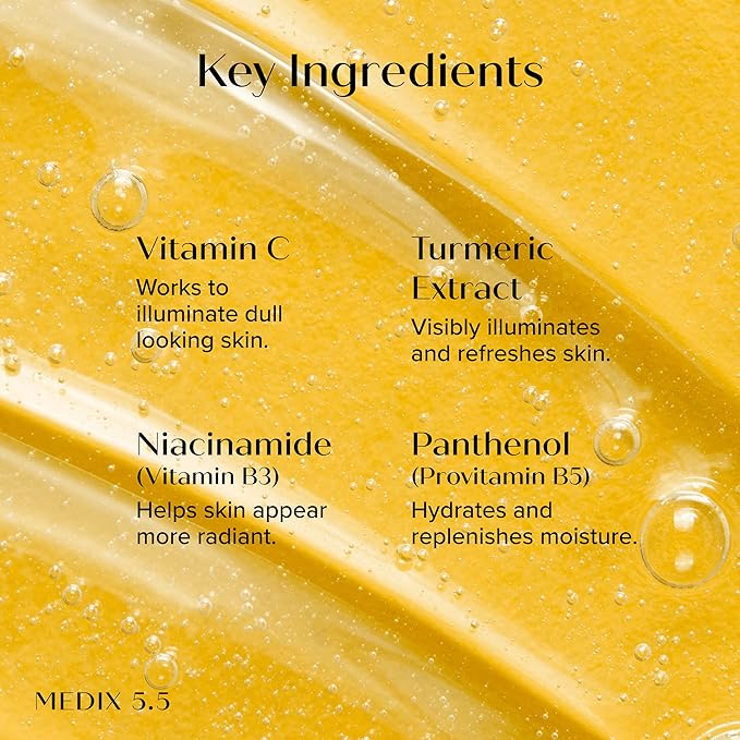 MEDIX Vitamin C Cream + Wash + Hyaluronic Acid Serum 3PC Travel Kit Skin Care Set - Vitamin C Body Lotion & Body Wash + 3% Hyaluronic Serum Skincare Set To Improve Look Of Dark Spots & Dry Skin, 3PC