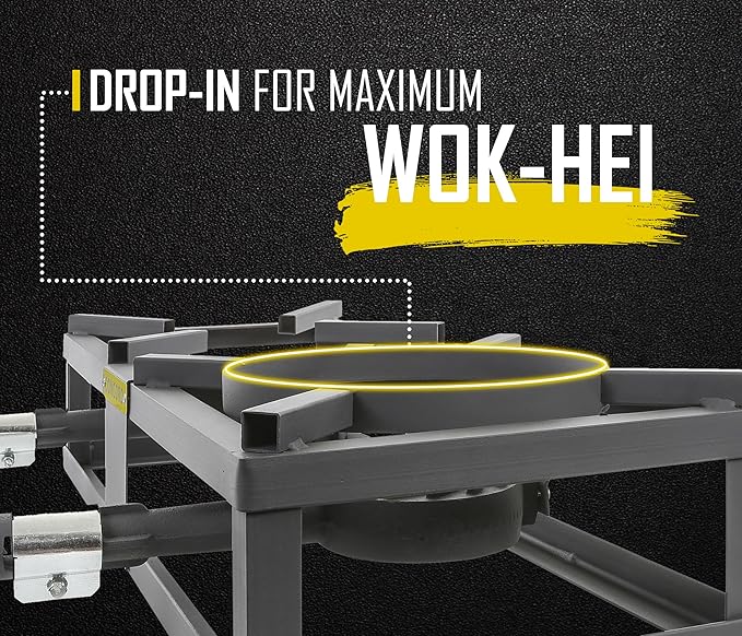 CONCORD THE BLOCK BURNER MAX Double Propane Outdoor Burner. 200,000 Total BTU. Wok Burner. Great for Home Brewing, Stir Frying, Camping, Tailgating, and More!