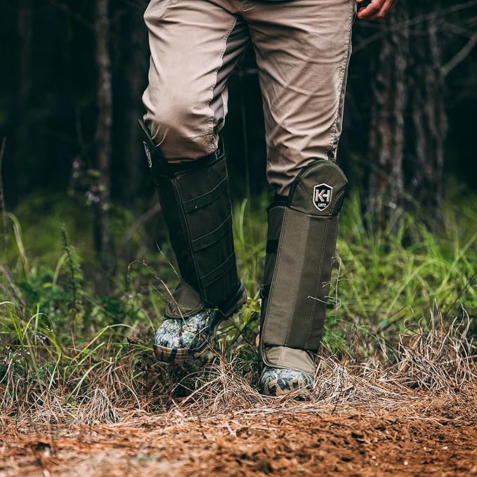 Knight & Hale Snake Gaiters - OD Green, One Size (KHT0094)