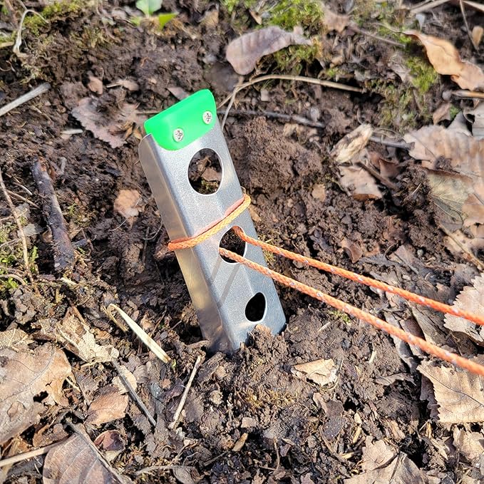 Ultralight Backpacking Trowel, 0.48 oz (13.5g) Neon Green