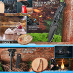 Survival Kits 37 in 1, Gifts for Men Dad Husband Valentine's Day, Emergency Survival Gear and Equipment, Camping Hiking Outdoor Adventure Cool Gadgets, Stocking Stuffers