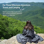 Military Style Wool Blanket – Cushioned, Breathable, Durable, Warm & Washable – Double-Stitched Border – Great for Camping, Outdoor, First Aid, Travel, Car – Fire-Resistant – 64"x90" 4.5lb (Gray)